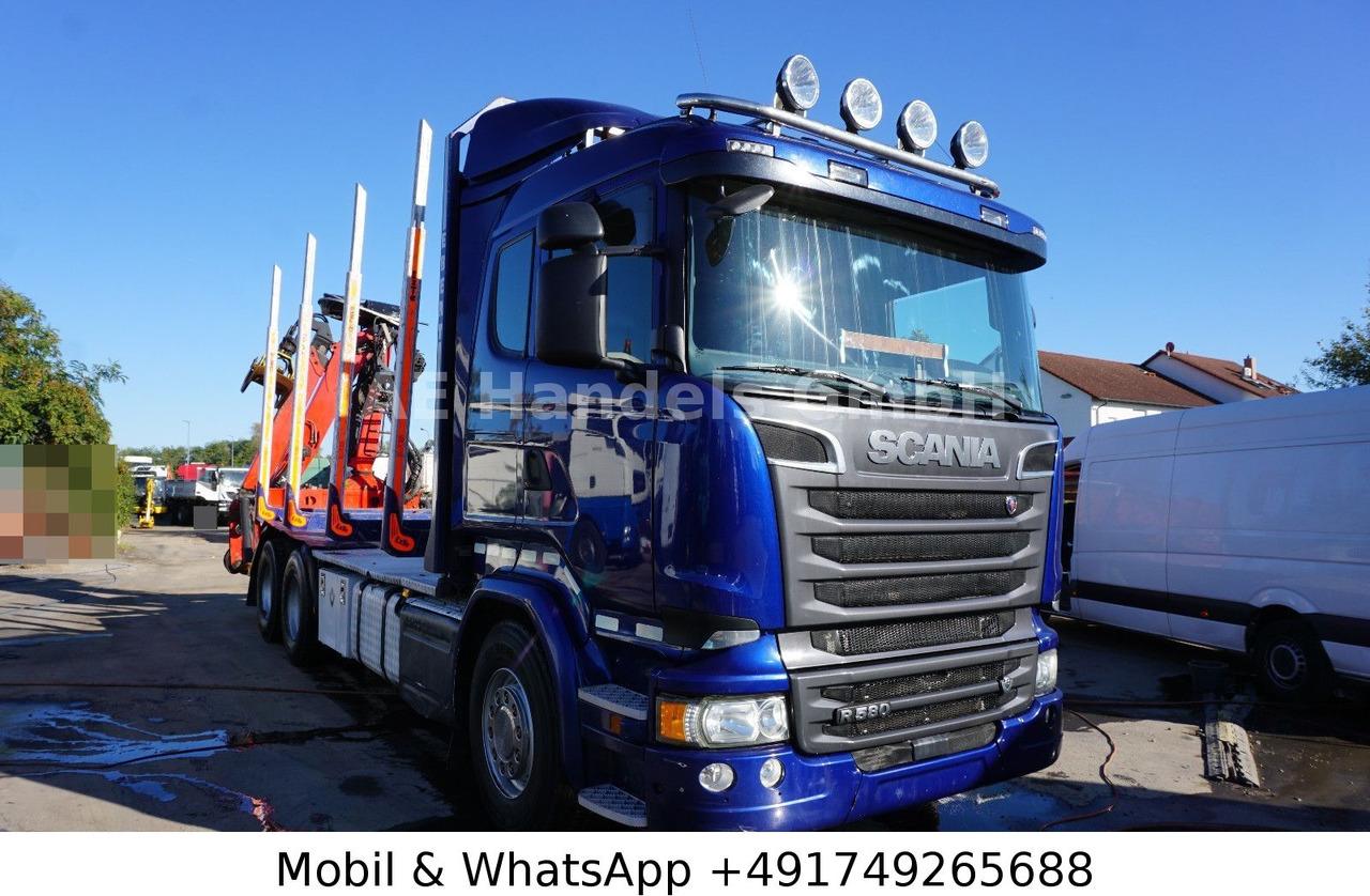 Scania R580 V8 LL 6x4 Palfinger-M120Z79 *Retarder/ACC - Log truck, Crane truck: picture 1 Scania R580 V8 LL 6x4 Palfinger-M120Z79 *Retarder/ACC - Log truck, Crane truck: picture 1