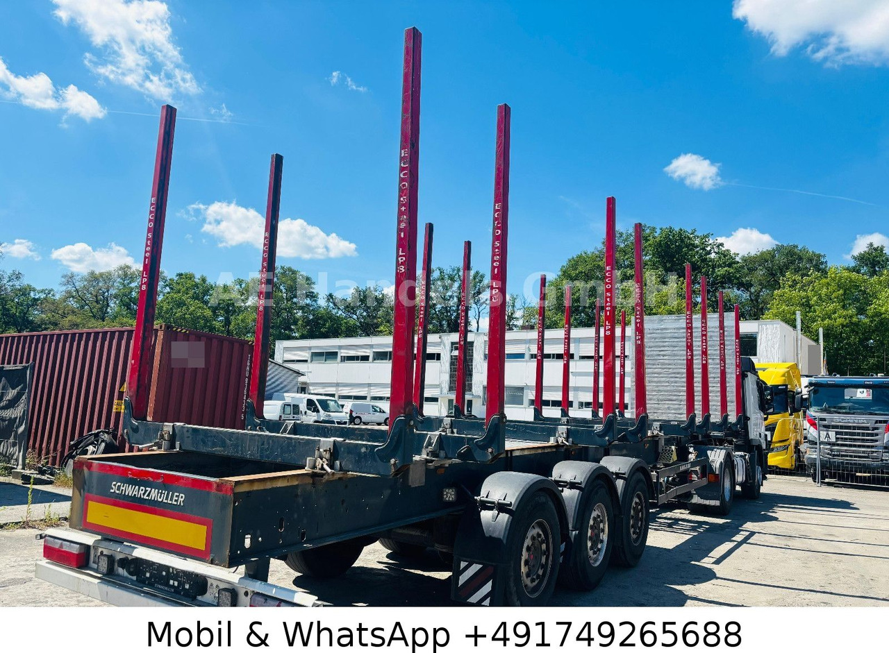 Schwarzmüller S1 Y-Serie Lang-Holz *8x Rungen/Liftachse/Alcoa - Log semi-trailer: picture 2 Schwarzmüller S1 Y-Serie Lang-Holz *8x Rungen/Liftachse/Alcoa - Log semi-trailer: picture 2