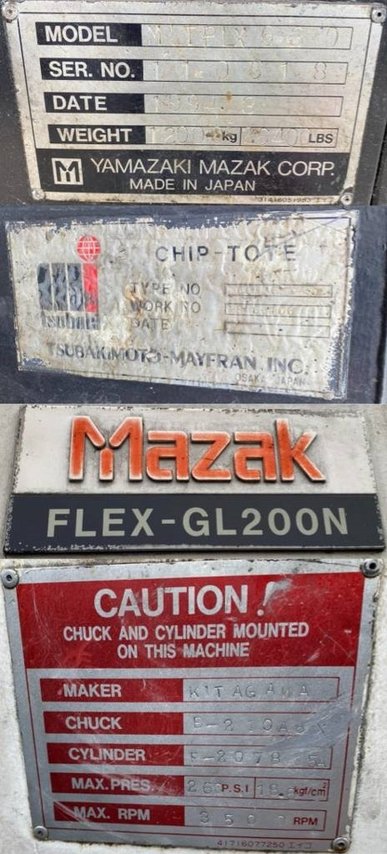 Mazak / Yamazaki FLEX-GL 200N-MLTPLX 630 1er Main - Construction machinery: picture 5 Mazak / Yamazaki FLEX-GL 200N-MLTPLX 630 1er Main - Construction machinery: picture 5