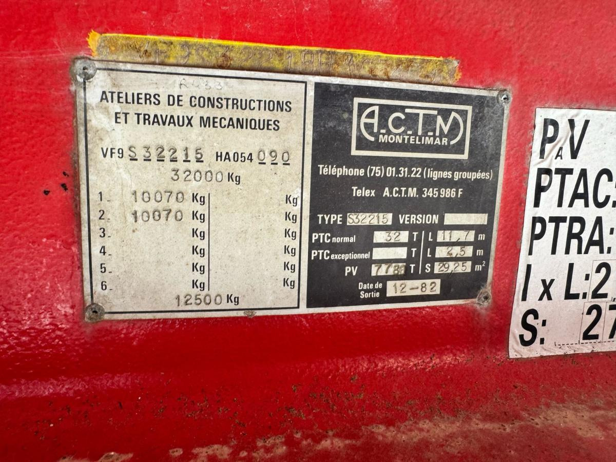 Low loader semi-trailer ACTM SR32215: picture 13