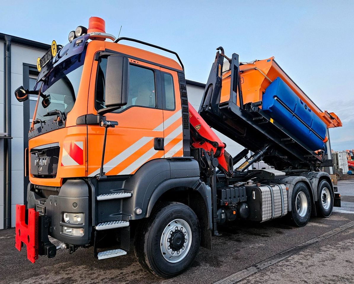 Tipper, Crane truck MAN TGS 28.400 6x4-4 BL Palfinger PK12002 Kran Euro5: picture 9