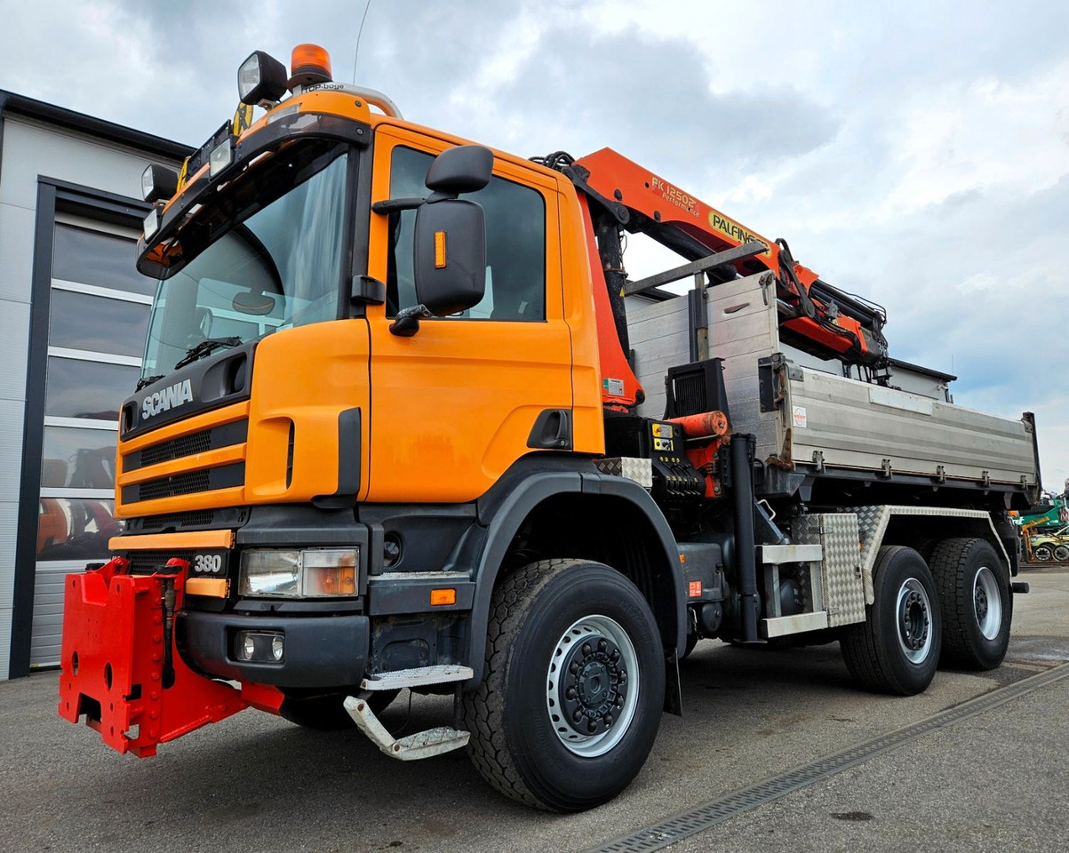 Scania P114 380 6x4-4 Palfinger PK12502 Kran Funk - Tipper, Crane truck: picture 2 Scania P114 380 6x4-4 Palfinger PK12502 Kran Funk - Tipper, Crane truck: picture 2