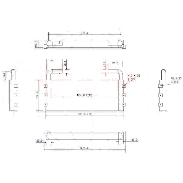 HITACHI ZX 160LC3 4668376 - Oil cooler for Crawler excavator: picture 3 HITACHI ZX 160LC3 4668376 - Oil cooler for Crawler excavator: picture 3
