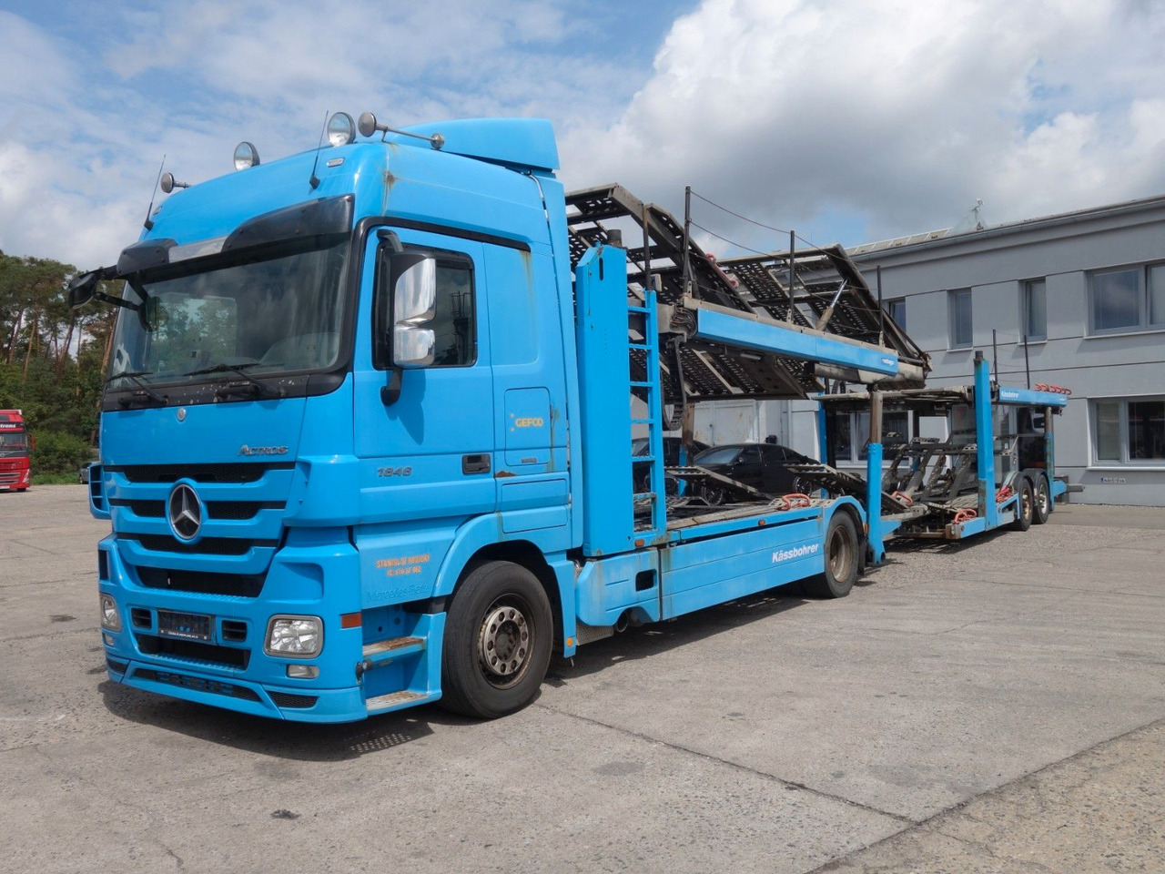 Mercedes-Benz Actros 1846 mit Kässbohrer Metago/Vario - Autotransporter truck: picture 1 Mercedes-Benz Actros 1846 mit Kässbohrer Metago/Vario - Autotransporter truck: picture 1