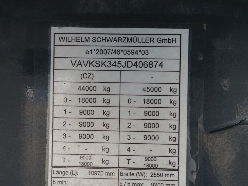 Tipper semi-trailer Schwarzmüller Alu Kipper, 50 cm3, Rollplane, Liftachse, SAF: picture 17