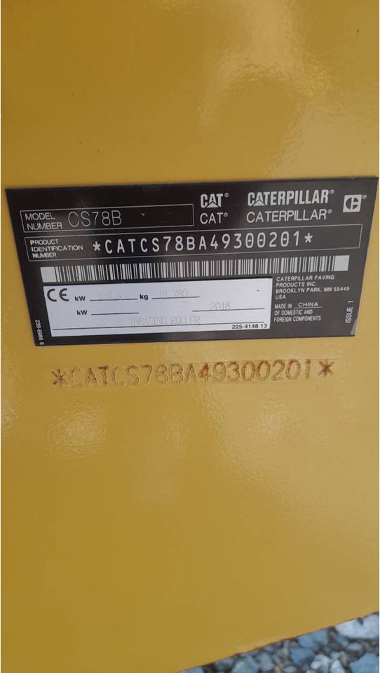 Compactor CAT CS78B: picture 6