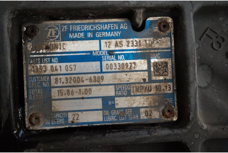 Gearbox for Truck ZF 12AS2331DD+INT3 81.32004-6389: picture 6
