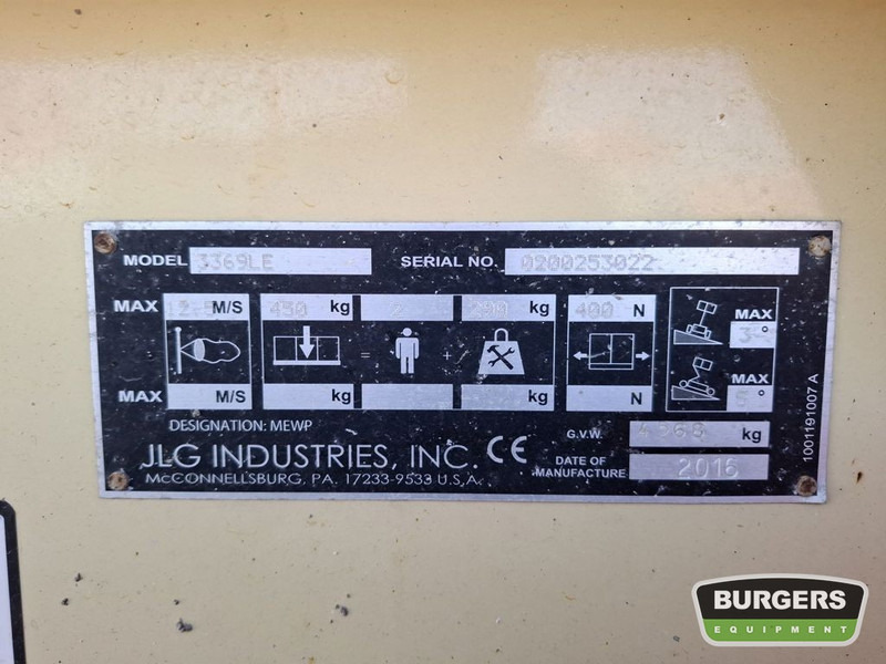 Scissor lift JLG 3369LE: picture 5