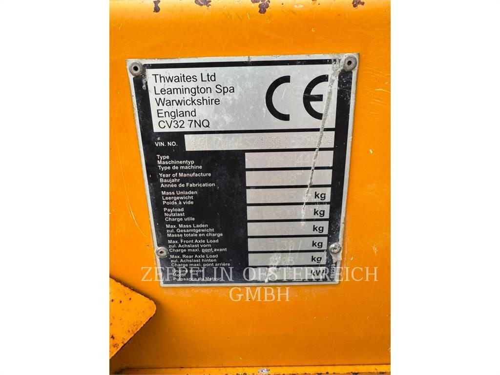 Mini dumper Thwaites T450: picture 6