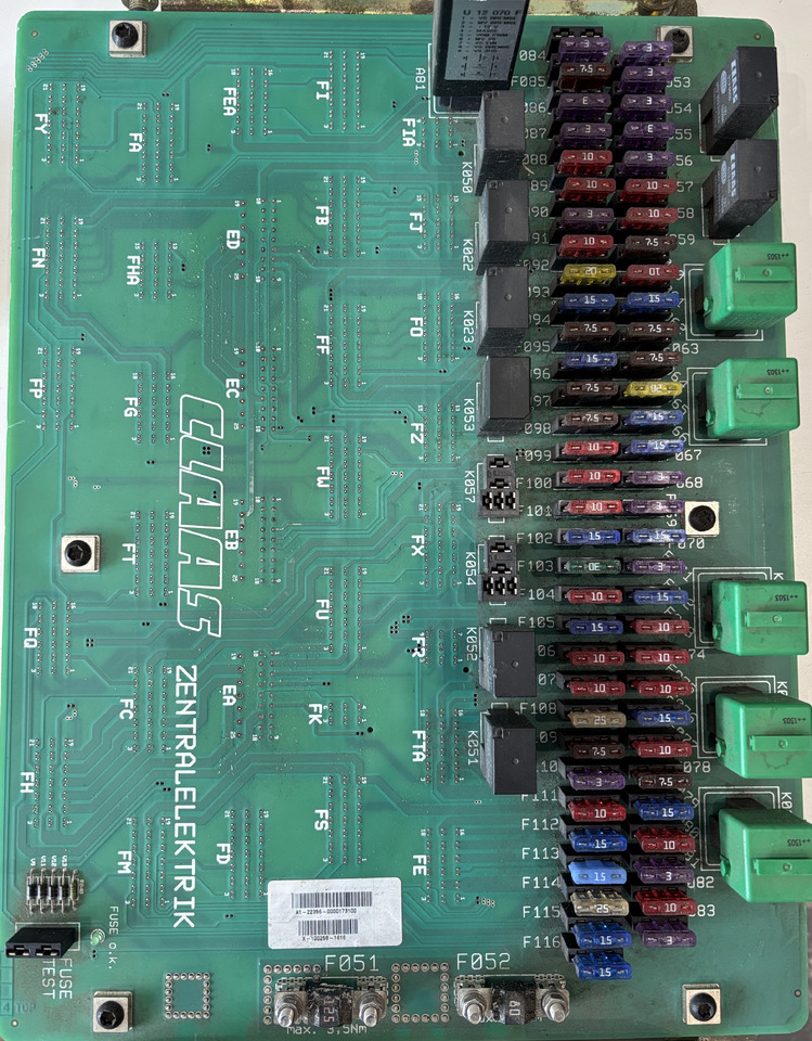 CLAAS 0000173100 Zentralelektrik Płyta Centralna Elektronika - ECU for Construction machinery: picture 1 CLAAS 0000173100 Zentralelektrik Płyta Centralna Elektronika - ECU for Construction machinery: picture 1