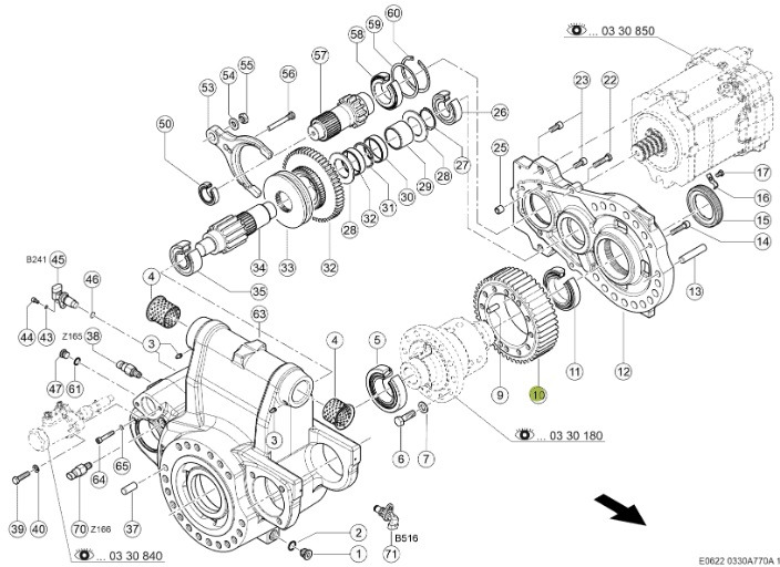 Claas Jaguar 970 - tylna oś napędowa - przekładnia 0015048810 - Rear axle for Agricultural machinery: picture 1 Claas Jaguar 970 - tylna oś napędowa - przekładnia 0015048810 - Rear axle for Agricultural machinery: picture 1