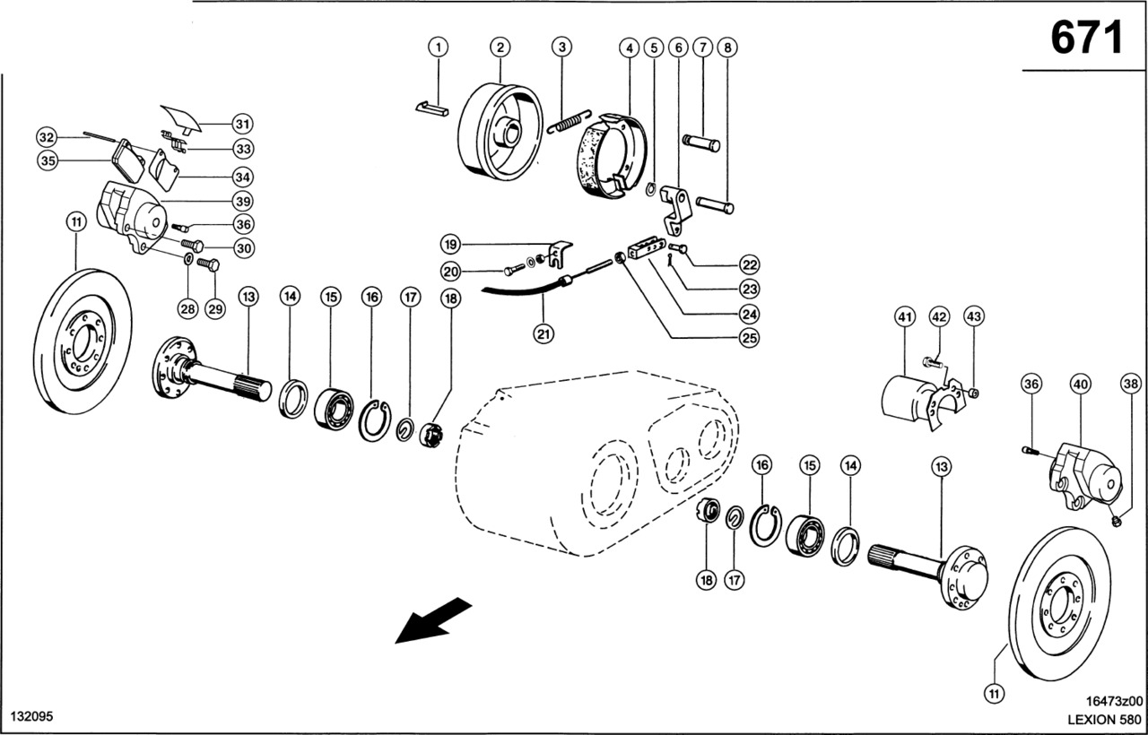 Claas Lexion 580 WAŁEK WTYKOWY 0007500662 (Napęd jezdny; hamulce) - Brake parts for Combine harvester: picture 1 Claas Lexion 580 WAŁEK WTYKOWY 0007500662 (Napęd jezdny; hamulce) - Brake parts for Combine harvester: picture 1