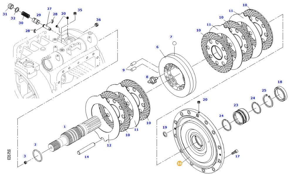 Fendt 414 Vario - zacisk hamulcowy tylny 411151150120 - Brake caliper for Agricultural machinery: picture 1 Fendt 414 Vario - zacisk hamulcowy tylny 411151150120 - Brake caliper for Agricultural machinery: picture 1