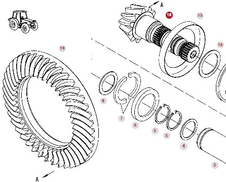 Fendt 924 927 930 933 936 Vario Valtra Wałek Atakujący Z Kołem z12x43 945100410020 945100410010 - Drive shaft for Agricultural machinery: picture 1 Fendt 924 927 930 933 936 Vario Valtra Wałek Atakujący Z Kołem z12x43 945100410020 945100410010 - Drive shaft for Agricultural machinery: picture 1