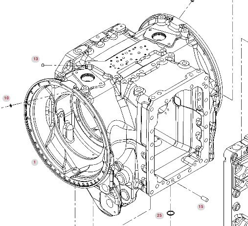 Fendt 924 Vario SCR Obudowa Osi Tylnej 0046945000012 1030112000000 - Axle and parts for Agricultural machinery: picture 1 Fendt 924 Vario SCR Obudowa Osi Tylnej 0046945000012 1030112000000 - Axle and parts for Agricultural machinery: picture 1