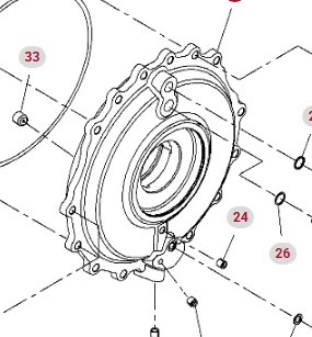 Fendt 930 933 936 939 942 Vario Gen 6 Pokrywa Przedniej Osi CZĘŚCI H218PF050007A - Axle and parts for Farm tractor: picture 1 Fendt 930 933 936 939 942 Vario Gen 6 Pokrywa Przedniej Osi CZĘŚCI H218PF050007A - Axle and parts for Farm tractor: picture 1