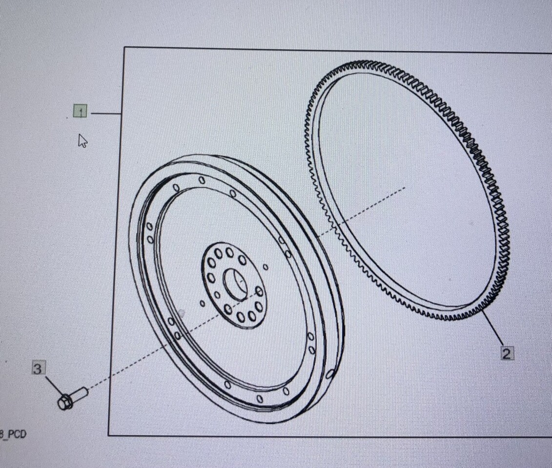 JOHN DEERE DZ103007/koło zamachowe/8345R 7230R 7250R 7310R 8320RT 8335R 8360R 9370R - Flywheel for Agricultural machinery: picture 1 JOHN DEERE DZ103007/koło zamachowe/8345R 7230R 7250R 7310R 8320RT 8335R 8360R 9370R - Flywheel for Agricultural machinery: picture 1