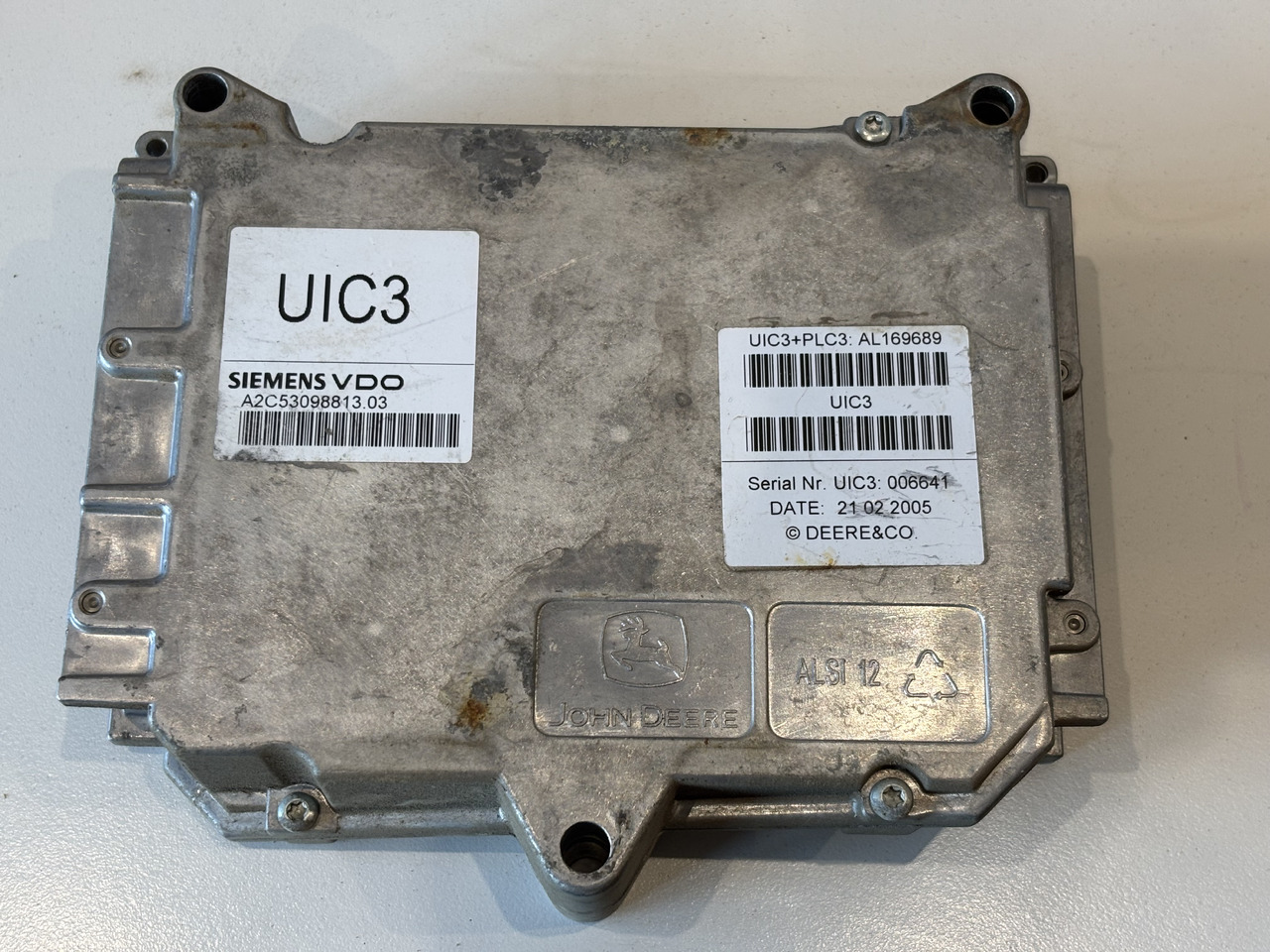 John Deere 6920 Moduł Sterownik UIC3 + PLC3 AL169689 A2C53108507.01 A2C53098813.03 - ECU for Agricultural machinery: picture 4 John Deere 6920 Moduł Sterownik UIC3 + PLC3 AL169689 A2C53108507.01 A2C53098813.03 - ECU for Agricultural machinery: picture 4