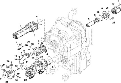 John Deere 9470RX - Pompa hydrauliczna RE572690 (Układ hydrauliczny) - Hydraulic pump for Agricultural machinery: picture 1 John Deere 9470RX - Pompa hydrauliczna RE572690 (Układ hydrauliczny) - Hydraulic pump for Agricultural machinery: picture 1
