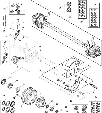 John Deere 960 - Zestaw uszczelnienia DC214684 (Hamulce) - Brake accessory for Agricultural machinery: picture 1 John Deere 960 - Zestaw uszczelnienia DC214684 (Hamulce) - Brake accessory for Agricultural machinery: picture 1