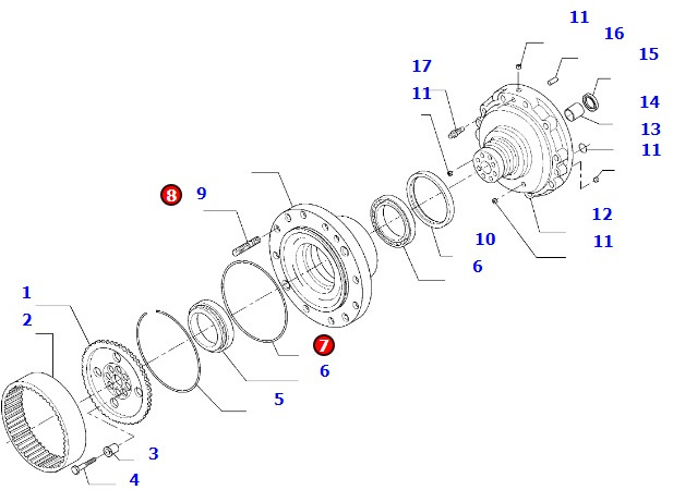Komatsu WA100 - most napędowy przedni Carraro - obudowa 42W-22-H0P99 - Axle and parts for Agricultural machinery: picture 1 Komatsu WA100 - most napędowy przedni Carraro - obudowa 42W-22-H0P99 - Axle and parts for Agricultural machinery: picture 1