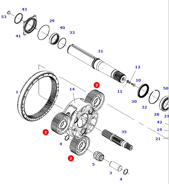 Massey Fergusson Fendt ML260 - wał osi tylnej 1028,5MM 934152151143 - Rear axle for Agricultural machinery: picture 1 Massey Fergusson Fendt ML260 - wał osi tylnej 1028,5MM 934152151143 - Rear axle for Agricultural machinery: picture 1