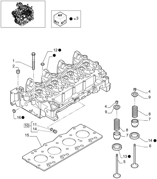 New Holland T6010 Głowica cylindra 4895790 - Cylinder head for Agricultural machinery: picture 1 New Holland T6010 Głowica cylindra 4895790 - Cylinder head for Agricultural machinery: picture 1