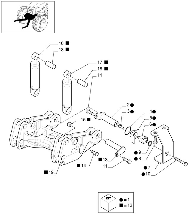 New Holland T6010 T6070 Czujnik 47057747 - Sensor for Agricultural machinery: picture 1 New Holland T6010 T6070 Czujnik 47057747 - Sensor for Agricultural machinery: picture 1