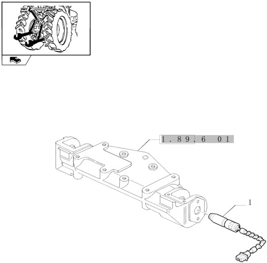 New Holland T6010 T6070 Czujnik 87661289 - Sensor for Agricultural machinery: picture 1 New Holland T6010 T6070 Czujnik 87661289 - Sensor for Agricultural machinery: picture 1