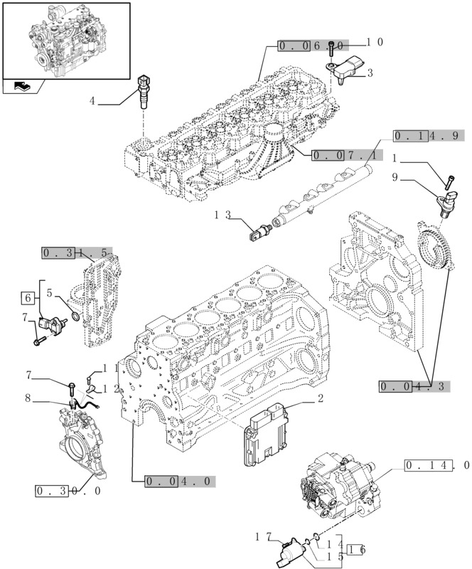 New Holland T6010 T6070 Ecu 2854971 - ECU for Agricultural machinery: picture 1 New Holland T6010 T6070 Ecu 2854971 - ECU for Agricultural machinery: picture 1