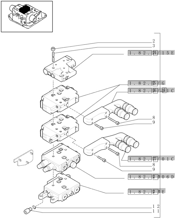 New Holland T6010 T6070 Sekcja zaworu hydr 84230200 - Hydraulic valve for Agricultural machinery: picture 1 New Holland T6010 T6070 Sekcja zaworu hydr 84230200 - Hydraulic valve for Agricultural machinery: picture 1