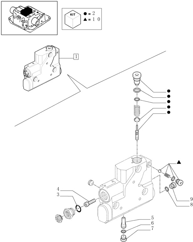 New Holland T6010 T6070 Zawór 47129441 - Hydraulic valve for Farm tractor: picture 1 New Holland T6010 T6070 Zawór 47129441 - Hydraulic valve for Farm tractor: picture 1