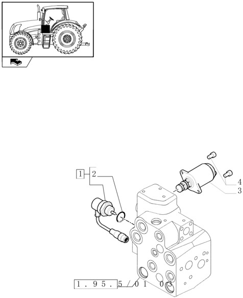 New Holland T6010 T6090 T6070 Czujnik 47128860 - Sensor for Agricultural machinery: picture 1 New Holland T6010 T6090 T6070 Czujnik 47128860 - Sensor for Agricultural machinery: picture 1