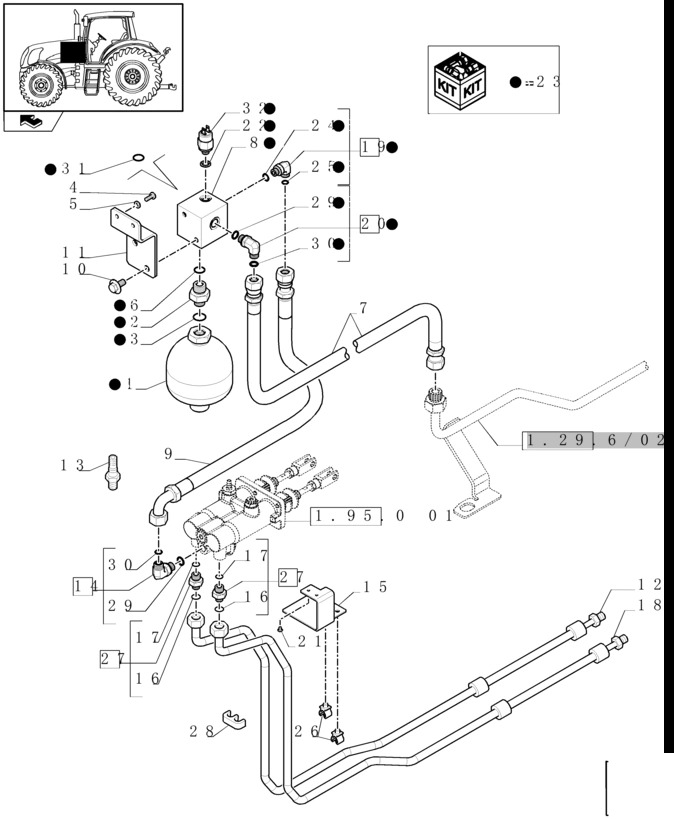 New Holland T6010 Wspom ukl hamulcow 87351567 - Brake accessory for Farm tractor: picture 1 New Holland T6010 Wspom ukl hamulcow 87351567 - Brake accessory for Farm tractor: picture 1