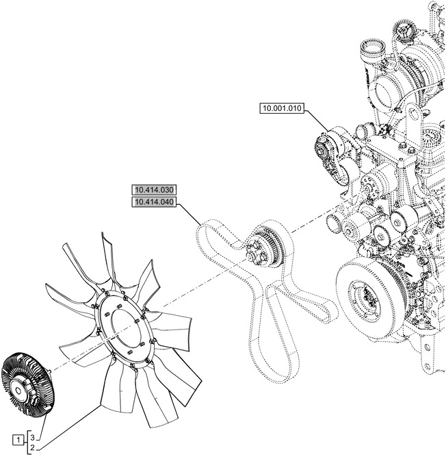 New Holland T6070 Wentylator hex, m8 x 1.25 x 16mm 47560854 - Fan for Farm tractor: picture 1 New Holland T6070 Wentylator hex, m8 x 1.25 x 16mm 47560854 - Fan for Farm tractor: picture 1