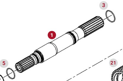 Fendt 930 933 936 939 942 Vario Gen 6 Wał Przedniego WOM CZĘŚCI 961150200030 - Other machinery: picture 1 Fendt 930 933 936 939 942 Vario Gen 6 Wał Przedniego WOM CZĘŚCI 961150200030 - Other machinery: picture 1