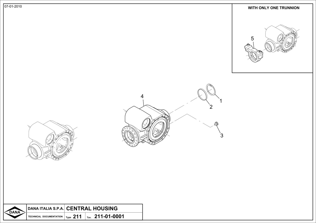 SPICER 311/211/174 Obudowa Centralna Mostu CZĘŚCI 211.01.004.02 - Axle and parts for Agricultural machinery: picture 2 SPICER 311/211/174 Obudowa Centralna Mostu CZĘŚCI 211.01.004.02 - Axle and parts for Agricultural machinery: picture 2