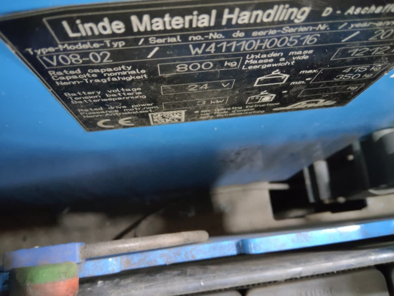 Linde V08-02 - Pallet truck: picture 3 Linde V08-02 - Pallet truck: picture 3