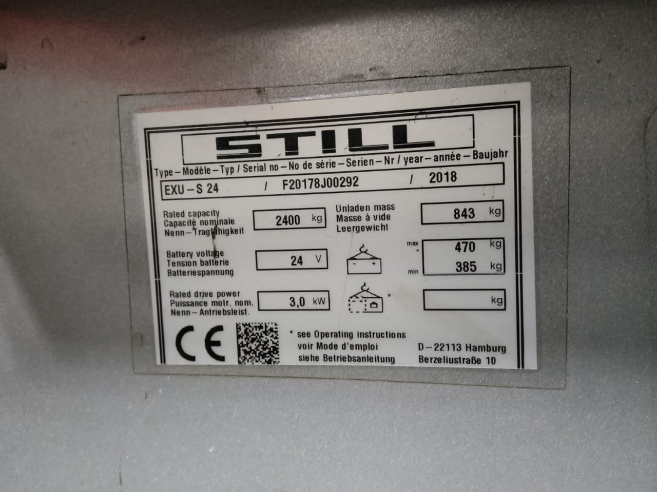 STILL EXU-S24/TK/2400mm - Pallet truck: picture 2 STILL EXU-S24/TK/2400mm - Pallet truck: picture 2