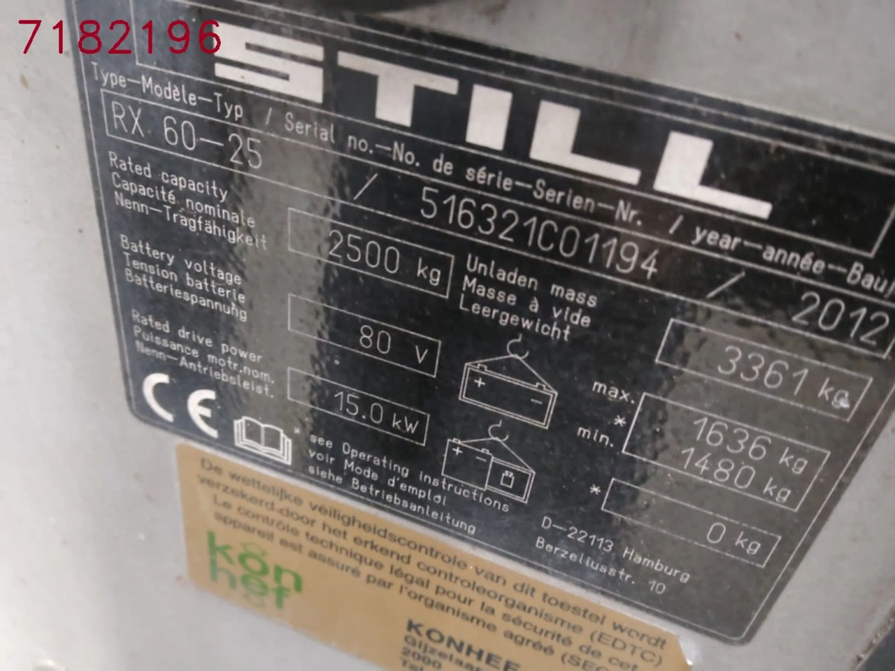 STILL RX60-25 - Electric forklift: picture 2 STILL RX60-25 - Electric forklift: picture 2
