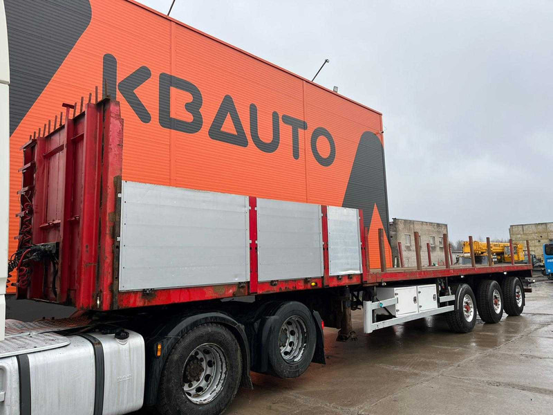 Doll 93 H STEERED AXLES / PLATFORM L=13463 / EXTENDABLE - Dropside/ Flatbed semi-trailer: picture 1 Doll 93 H STEERED AXLES / PLATFORM L=13463 / EXTENDABLE - Dropside/ Flatbed semi-trailer: picture 1