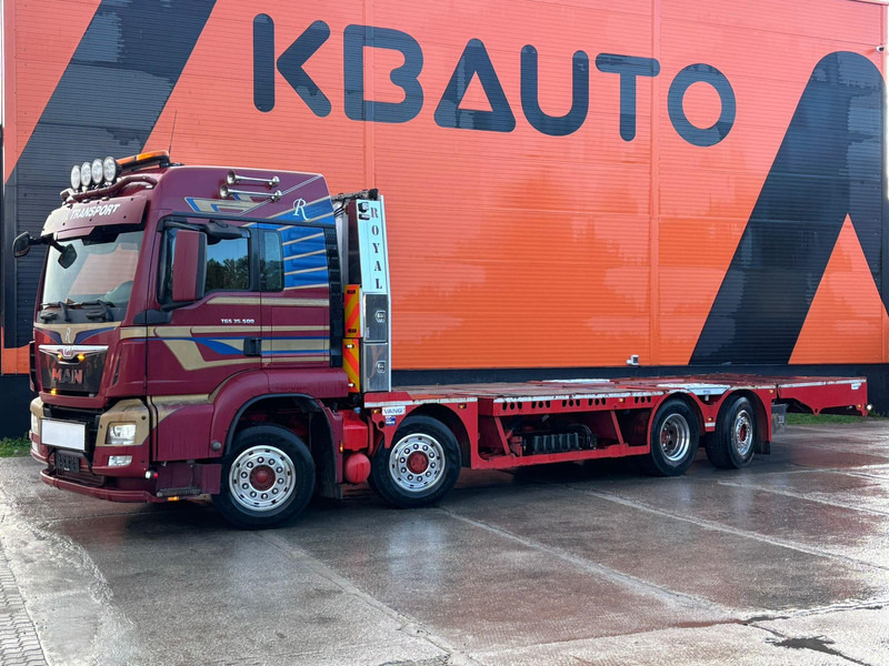 MAN TGS 35.480 8x4H-6 HYDRODRIVE / PLATFORM L=9160 mm / WINCH - Autotransporter truck: picture 1 MAN TGS 35.480 8x4H-6 HYDRODRIVE / PLATFORM L=9160 mm / WINCH - Autotransporter truck: picture 1
