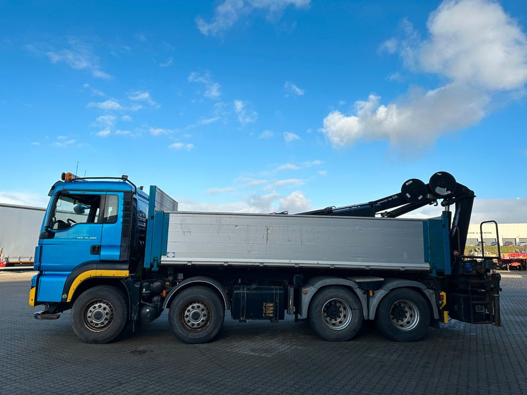 Tipper, Crane truck MAN 35-480 BL 8x4: picture 8