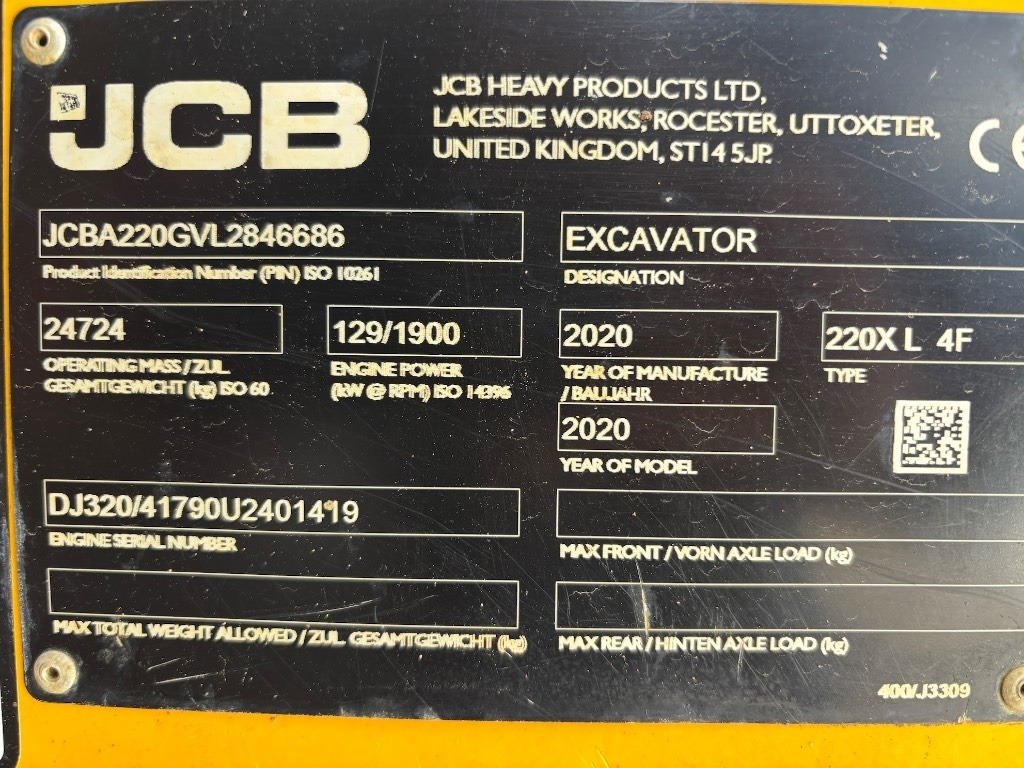 Crawler excavator JCB 220 XL 4F -- 220X LC -- 220 X LC - 220: picture 24