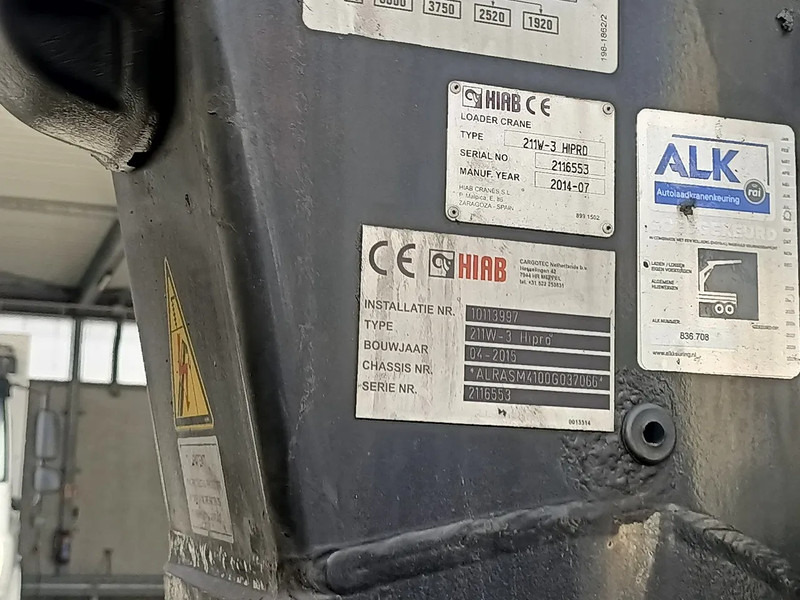 Truck DAF CF 290 CF290 FAN met boven laadkraan Hiab XS211W Hipro: picture 6