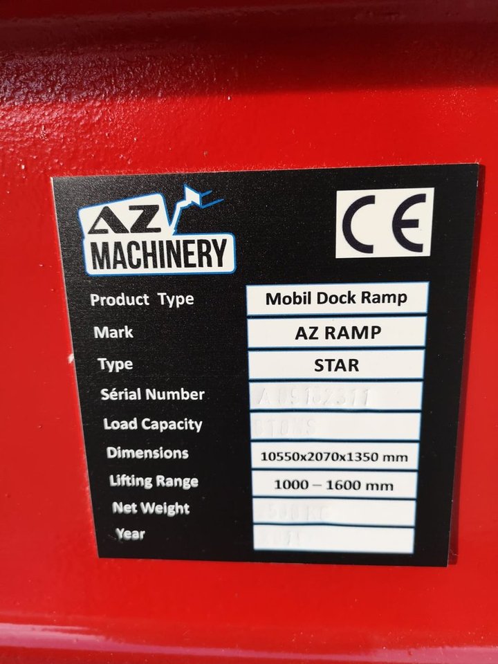 New Loading ramp AZ RAMP STAR- 8T mobile loading ramp: picture 9 New Loading ramp AZ RAMP STAR- 8T mobile loading ramp: picture 9