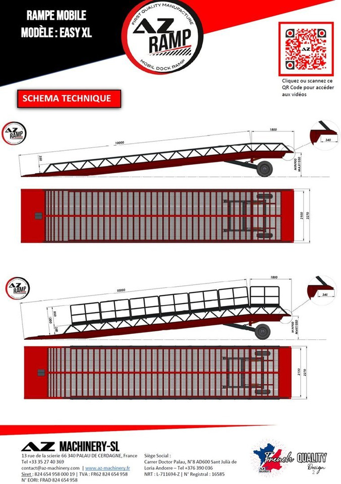 **RENTAL 12-24-36 Month** AZ RAMP-EASY XL-8 . Mobil Loading Ramp - Loading ramp: picture 5 **RENTAL 12-24-36 Month** AZ RAMP-EASY XL-8 . Mobil Loading Ramp - Loading ramp: picture 5