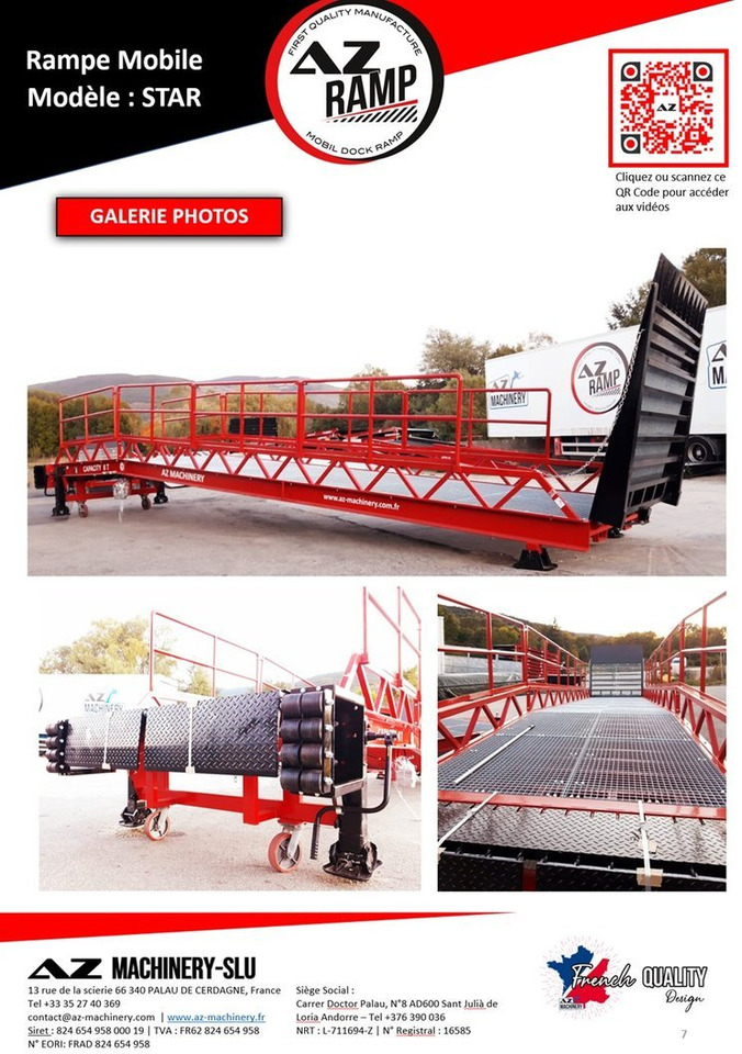 **RENTAL 12-24-36 Month** Loading Ramp AZ RAMP - STAR- 8T - Loading ramp: picture 5 **RENTAL 12-24-36 Month** Loading Ramp AZ RAMP - STAR- 8T - Loading ramp: picture 5