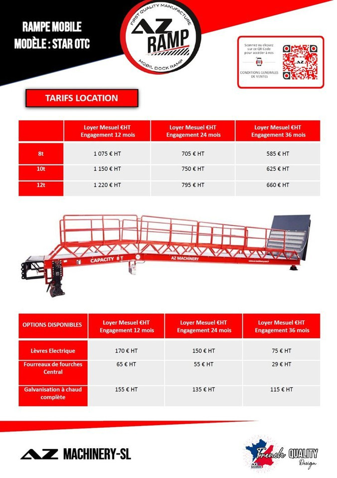 **RENTAL 12-24-36 Month** Loading Ramp AZ RAMP - STAR- 8T - Loading ramp: picture 2 **RENTAL 12-24-36 Month** Loading Ramp AZ RAMP - STAR- 8T - Loading ramp: picture 2