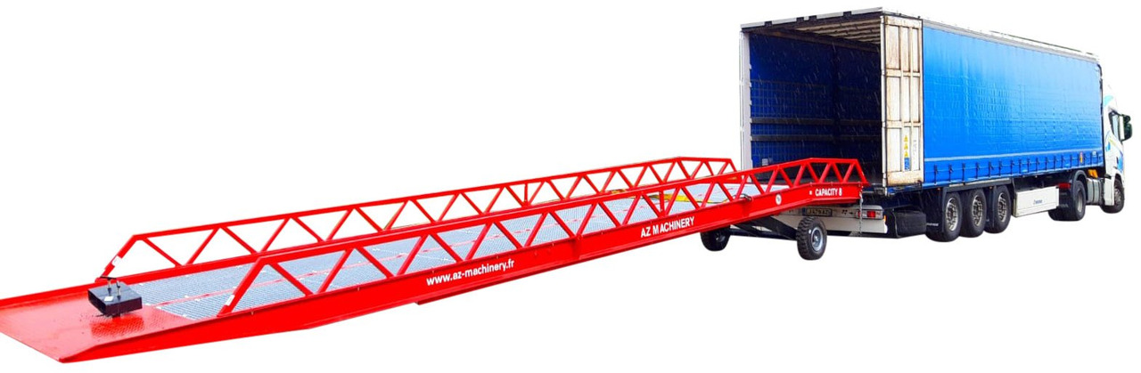 **RENTAL** AZ RAMP-EASY XL-8 . Mobil Loading Ramp WIDE With Level Off, 8 t Capacity - Loading ramp: picture 1 **RENTAL** AZ RAMP-EASY XL-8 . Mobil Loading Ramp WIDE With Level Off, 8 t Capacity - Loading ramp: picture 1